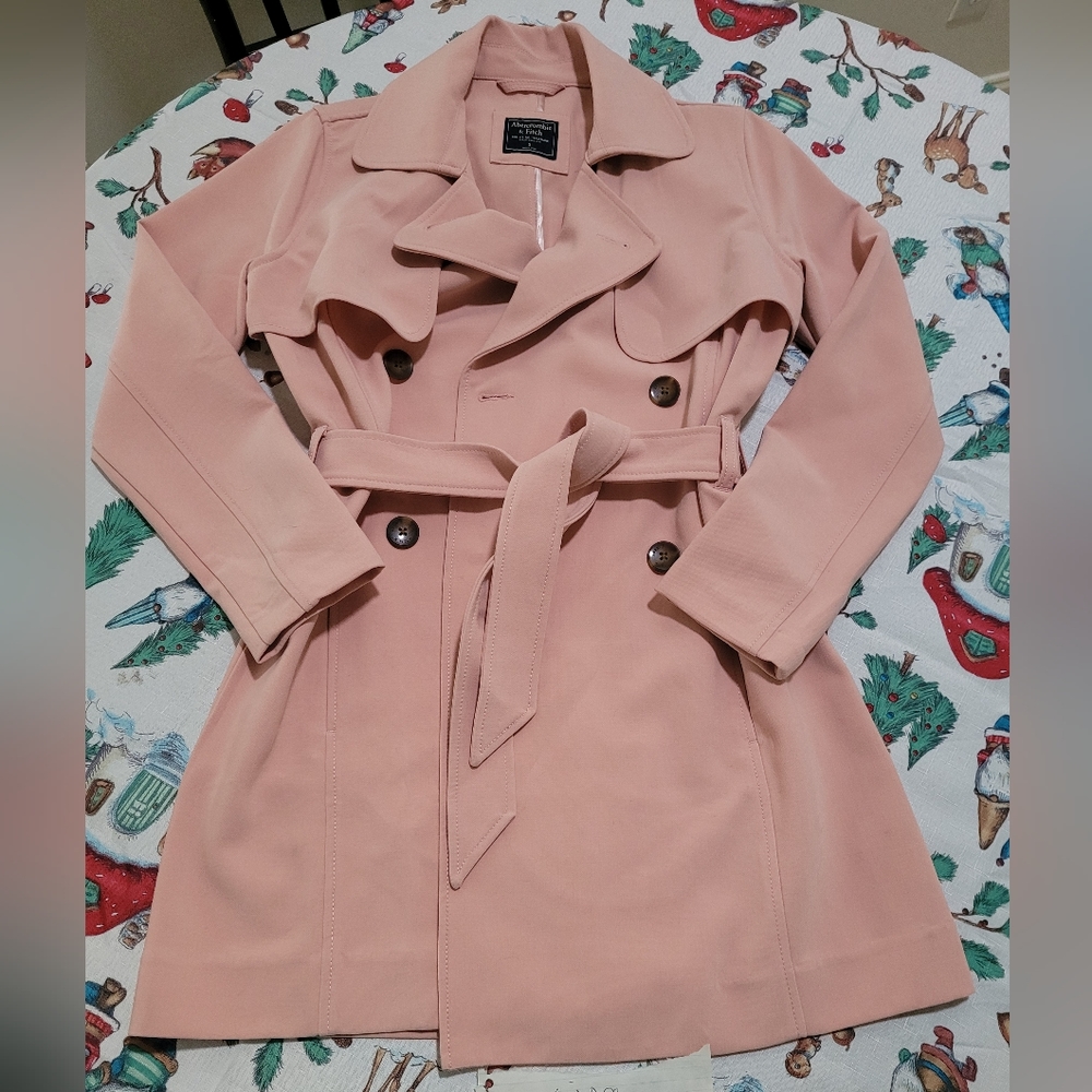 Abercrombie drapey trench coat